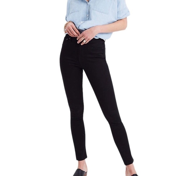 Madewell Denim - Madewell 10” High Rise Skinny Jeans Black Size 25 Denim Style M6250